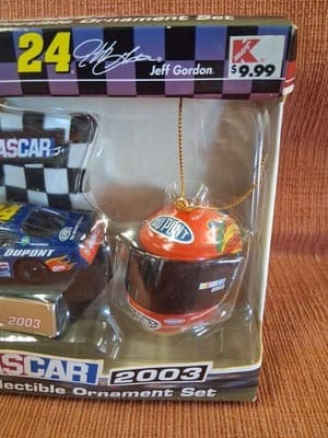 NIB - Trevco - NASCAR - 2003 - Jeff Gordon - 2 Ornaments - Winner's Circle - Thumbnail 3
