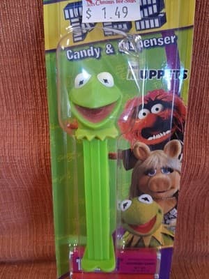 Vintage PEZ Candy Dispenser Kermit the Frog The Muppets New Sealed w/ Candy 2000 - Thumbnail 2
