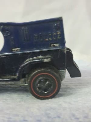 HOT WHEELS REDLINE 1969 Paddy Wagon Dark Blue Car Vtg - Thumbnail 3