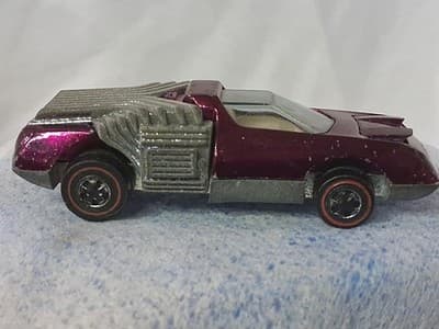 Hot Wheels Redline Noodle Head 1970 Vtg Magenta with White Interior 🔥✨️ - Thumbnail 5