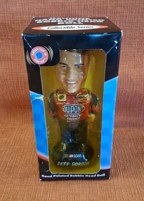 2001 VINTAGE NASCAR JEFF GORDON #24 BOBBLE HEAD DUPONT 200 YEARS IN ORIGINAL BOX