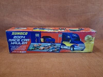 SUNOCO 2004 Race Car Hauler w/Car & Pit Wagon NASCAR New In Box - Thumbnail 7