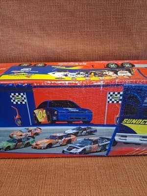 SUNOCO 2004 Race Car Hauler w/Car & Pit Wagon NASCAR New In Box - Thumbnail 9