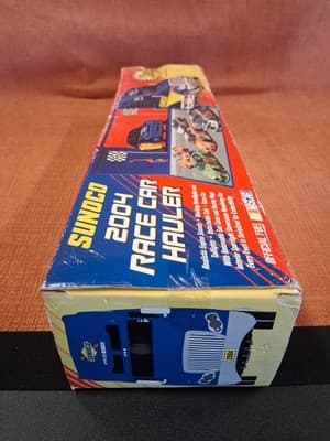 SUNOCO 2004 Race Car Hauler w/Car & Pit Wagon NASCAR New In Box - Thumbnail 11