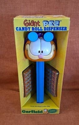 Giant Garfield Pez Candy Dispenser NEW in Box 2003 Blue Cartoon Cat RARE