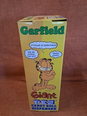 Giant Garfield Pez Candy Dispenser NEW in Box 2003 Blue Cartoon Cat RARE - Thumbnail 6