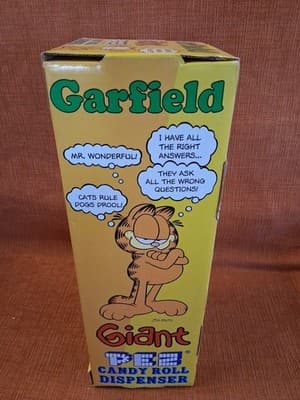 Giant Garfield Pez Candy Dispenser NEW in Box 2003 Blue Cartoon Cat RARE - Thumbnail 8