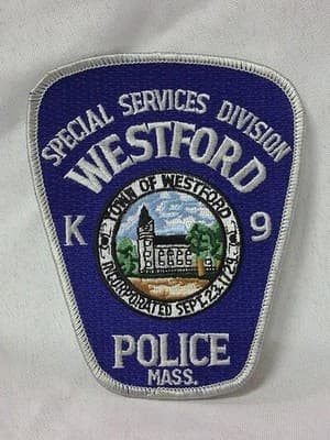 WESTFORD – SPECIAL SERVICES DIVISION K-9 POLICE - MA Police Patch OBSOLETE