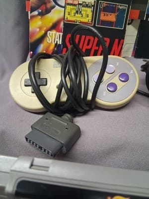 Nintendo Super Nintendo Console + 2 Games + Controller Tested + Manuals Original - Thumbnail 7