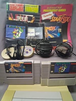 Nintendo Super Nintendo Console + 2 Games + Controller Tested + Manuals Original - Thumbnail 11