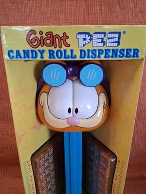 Giant Garfield Pez Candy Dispenser NEW in Box 2003 Blue Cartoon Cat RARE - Thumbnail 3