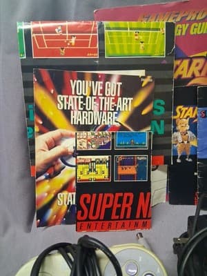 Nintendo Super Nintendo Console + 2 Games + Controller Tested + Manuals Original - Thumbnail 8