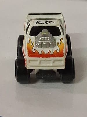 Vintage 1987 Road Champs Micro Machines Vette Lifted White Corvette Flames - Thumbnail 6