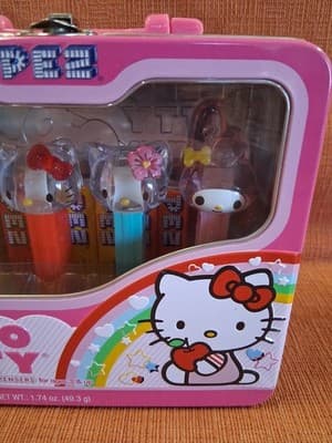 Hello Kitty Pez Gift Set Retired Collectible Dispensers w Display Case Sealed - Thumbnail 3