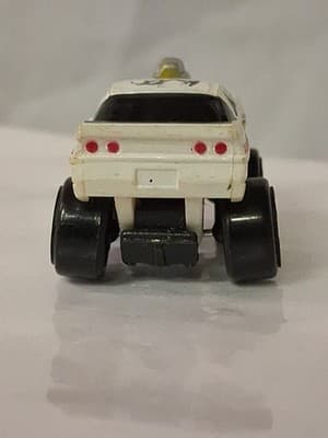 Vintage 1987 Road Champs Micro Machines Vette Lifted White Corvette Flames - Thumbnail 4