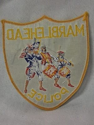 Old Marblehead, MA Police Patch 🇺🇸 Obsolete - Thumbnail 3