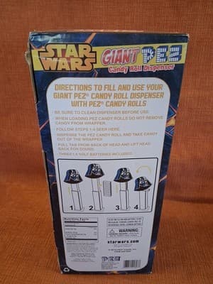 Star Wars Darth Vader Giant 12" PEZ Candy Dispenser - Original Packaging - Thumbnail 6
