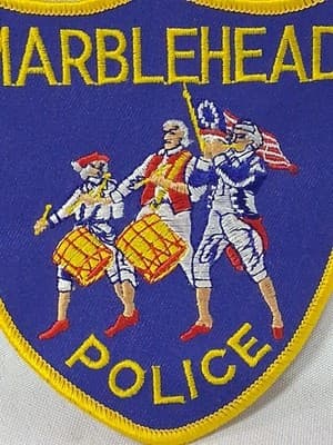 Old Marblehead, MA Police Patch 🇺🇸 Obsolete - Thumbnail 2