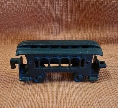 Vintage Original Cast Iron Trolly Car Toy