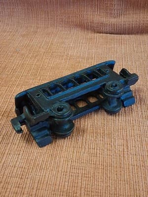 Vintage Original Cast Iron Trolly Car Toy - Thumbnail 7