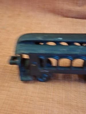 Vintage Original Cast Iron Trolly Car Toy - Thumbnail 4