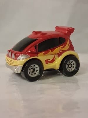 Vintage Micro Machines Red Car With Flames 2002 Hasbro - Thumbnail 3