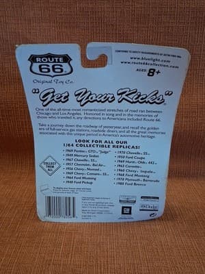 Route 66 - 1964 Ford mustang Oklahoma BYE BYE,- 1:64 Diecast - Bent Card - Thumbnail 4