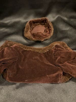 Cute Handmade Designer Outfit For 18" American Girl Hooded Brown Fuzzy Top - Thumbnail 2