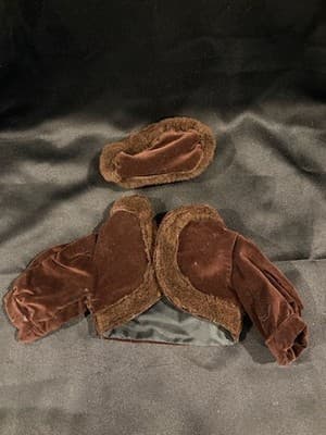 Cute Handmade Designer Outfit For 18" American Girl Hooded Brown Fuzzy Top
