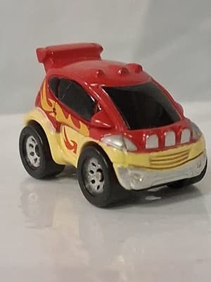 Vintage Micro Machines Red Car With Flames 2002 Hasbro - Thumbnail 5