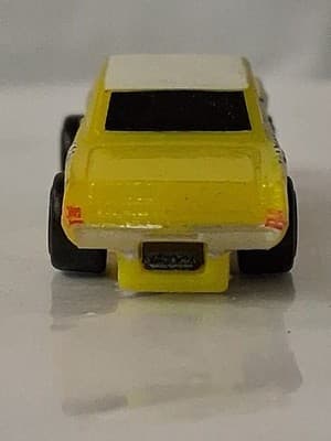 Micro Machine 1965 Pontiac GTO, Yellow w/ Checkerboard, TAXI, Hasbro Vtg - Thumbnail 5