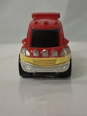 Vintage Micro Machines Red Car With Flames 2002 Hasbro - Thumbnail 2