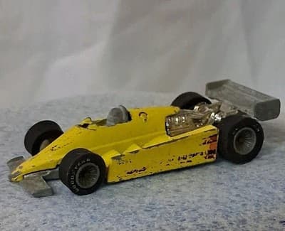 Vtg 1982 Hot Wheels Turbo Streak #7 Yellow Indy Formula 1 Racing Car Malaysia