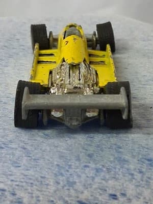 Vtg 1982 Hot Wheels Turbo Streak #7 Yellow Indy Formula 1 Racing Car Malaysia - Thumbnail 5