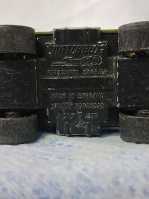 Vintage Matchbox No 54 Army Personnel Carrier Lesney England 1976 - Thumbnail 8