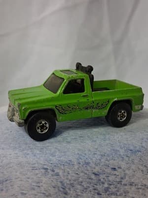 Vintage 1977 Hot Wheels Chevrolet Green Eagle Pickup Truck Blackwall Hong Kong