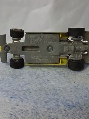 Vtg 1982 Hot Wheels Turbo Streak #7 Yellow Indy Formula 1 Racing Car Malaysia - Thumbnail 9