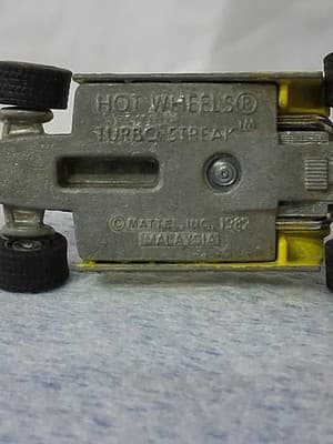 Vtg 1982 Hot Wheels Turbo Streak #7 Yellow Indy Formula 1 Racing Car Malaysia - Thumbnail 10