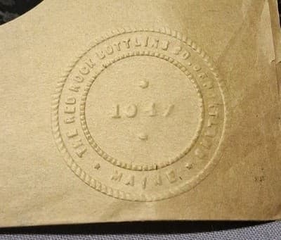 Vtg 1931 Cast Iron Seal Press Embosser Ree Rock Bottling Co Of Portland Maine - Thumbnail 8