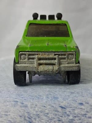 Vintage 1977 Hot Wheels Chevrolet Green Eagle Pickup Truck Blackwall Hong Kong - Thumbnail 7