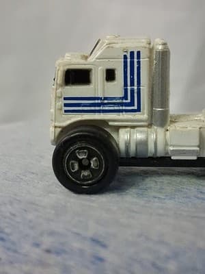 Micro Machines Vintage Road Champs Goodyear Semi Truck ONLY Blue White 1989 - Thumbnail 2