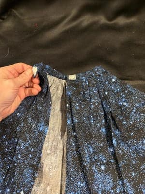 Blue Sparkling Pattern With Flowers Outfit For 18" American Girl Dolls - Thumbnail 2