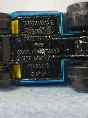 1972 Matchbox Lesney Superfast #42 Tyre Tire Fryer Blue w/Ford V8 Engine Nice! - Thumbnail 10