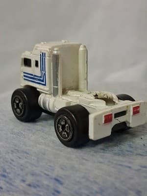 Micro Machines Vintage Road Champs Goodyear Semi Truck ONLY Blue White 1989 - Thumbnail 7