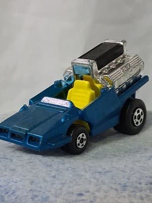 1972 Matchbox Lesney Superfast #42 Tyre Tire Fryer Blue w/Ford V8 Engine Nice! - Thumbnail 5