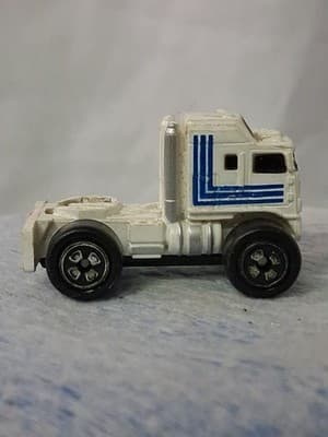 Micro Machines Vintage Road Champs Goodyear Semi Truck ONLY Blue White 1989 - Thumbnail 5