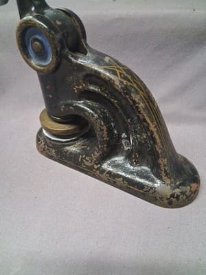 Antique 1883 Cast Iron Stamp Press Seal Embosser Gordon Woolen Mills Inc NH - Thumbnail 6
