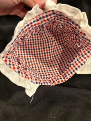 Accessory for 18 inch Dolls - Accessories Clothes Ect Lovely Checkered Farm Hat - Thumbnail 2