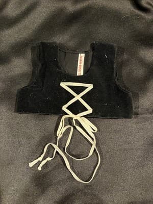 Cute Black Croptop With Drawstring Outfit For 18" American Girl Dolls - Thumbnail 2