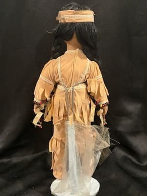 House Of Lloyd Native American Indian Maiden Porcelain Doll - Thumbnail 5
